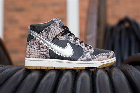 nike dunk cmft prm qs black silver sz 9|Nike Dunk Cmft Prm Qs 'Snake Skin' 716714.